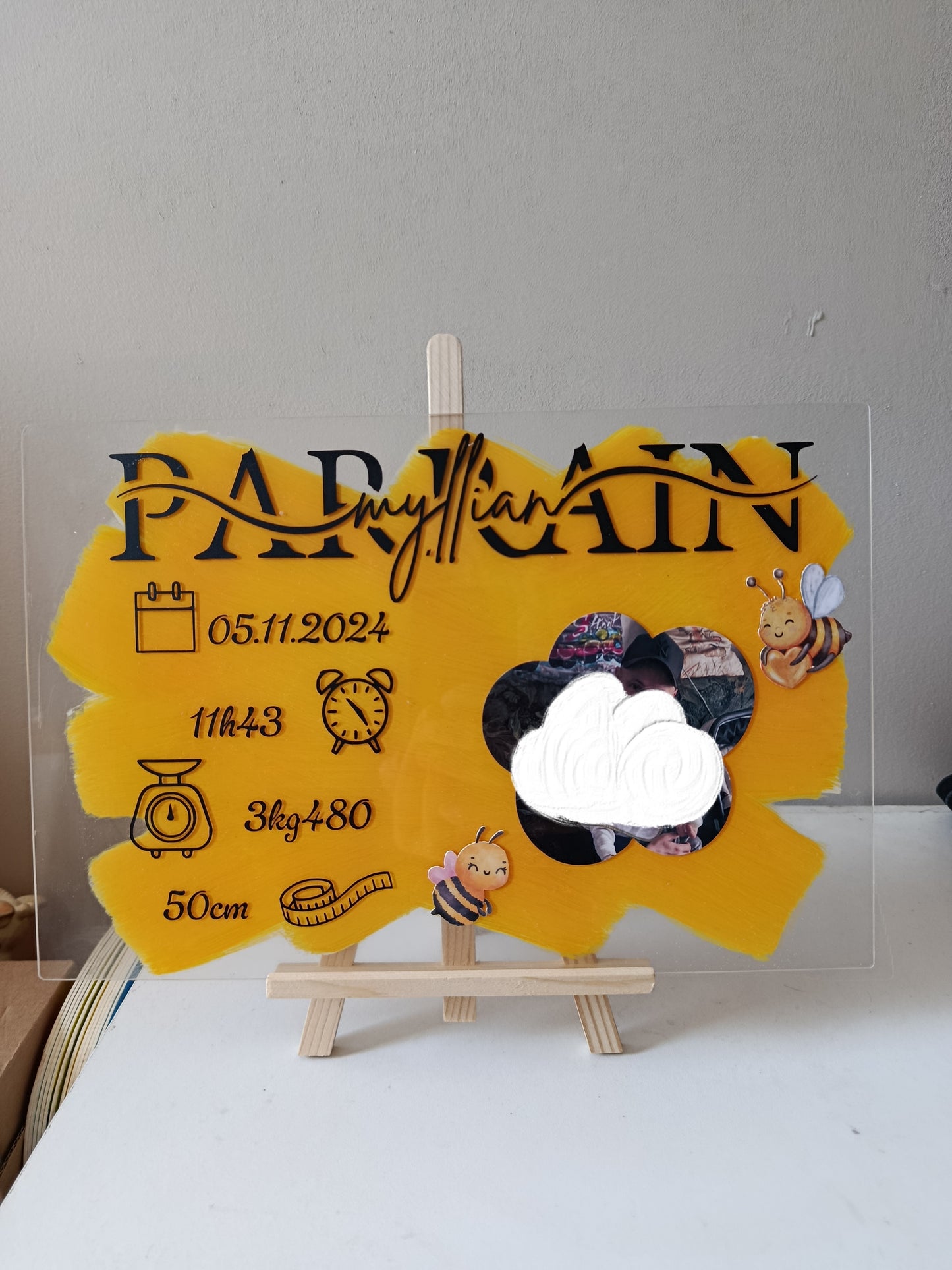 Plaque photo souvenirs