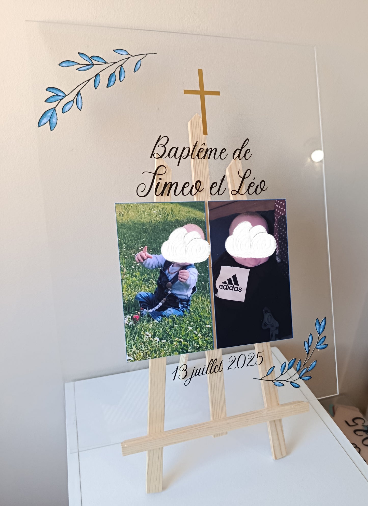 Panneau de Bienvenue avec photo