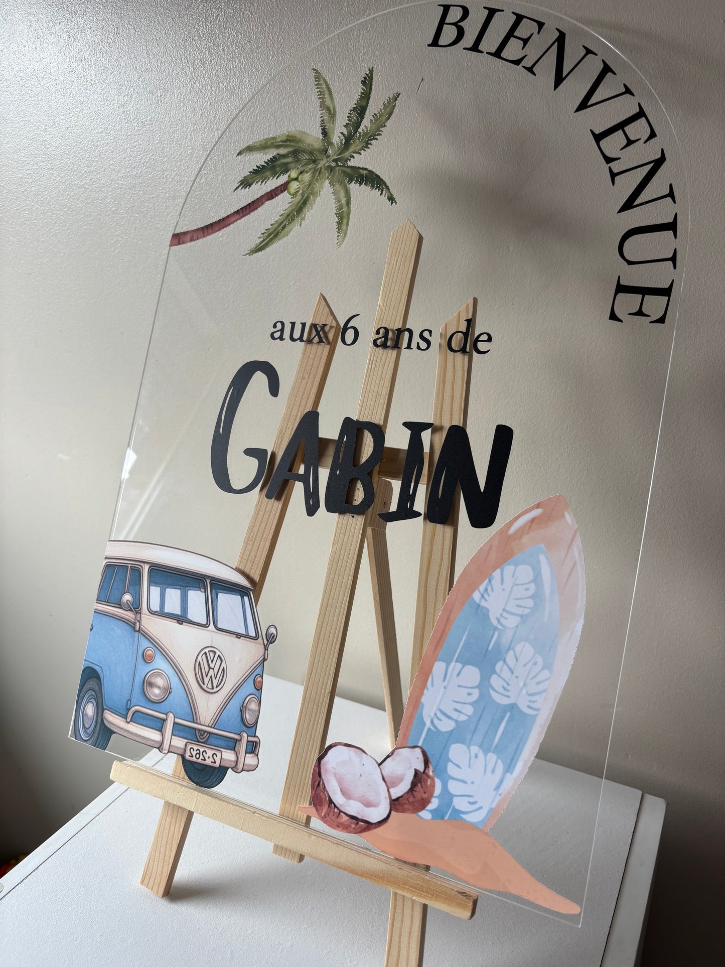 Panneau de Bienvenue forme arche