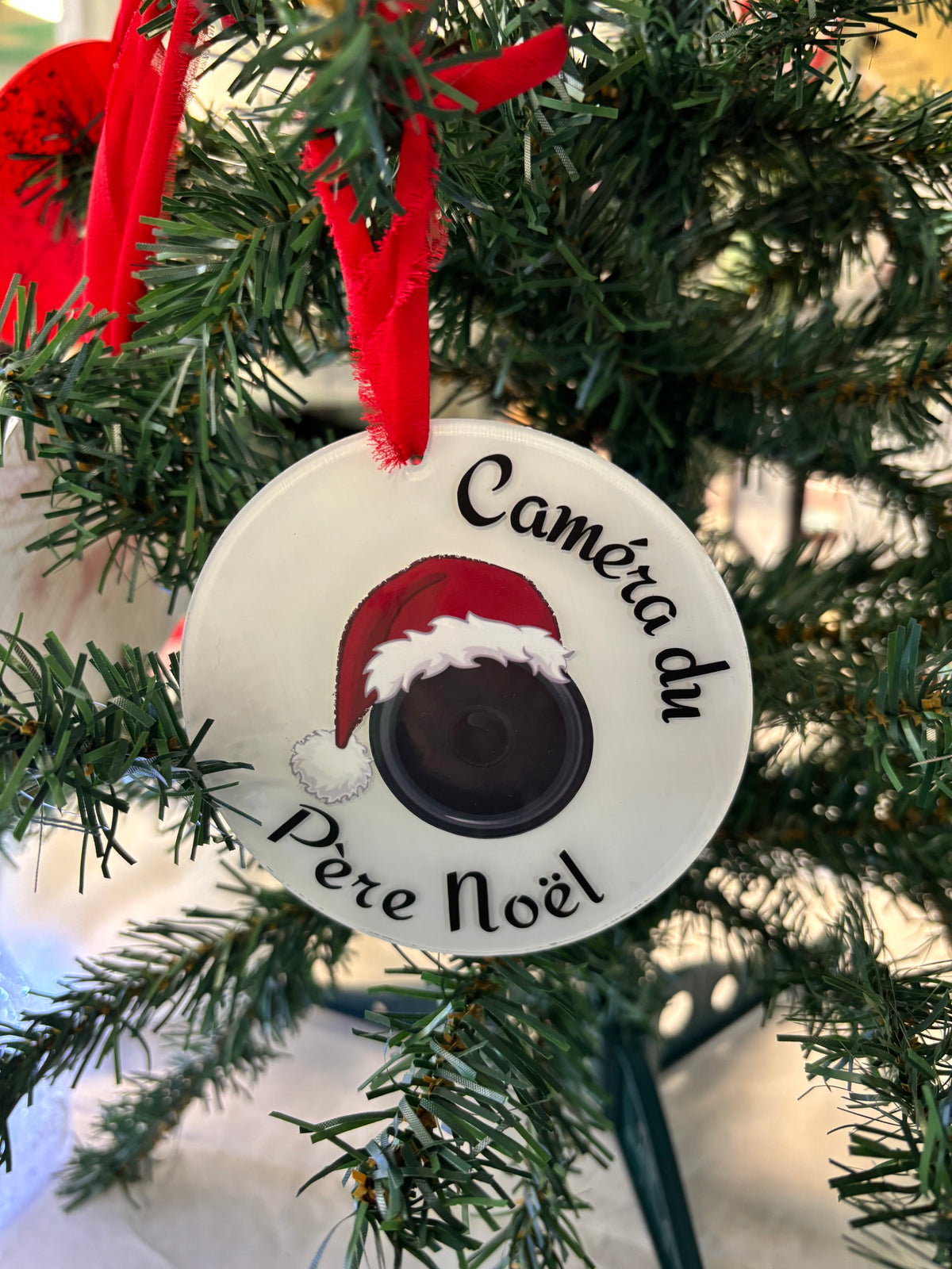 Boule de Noël caméra