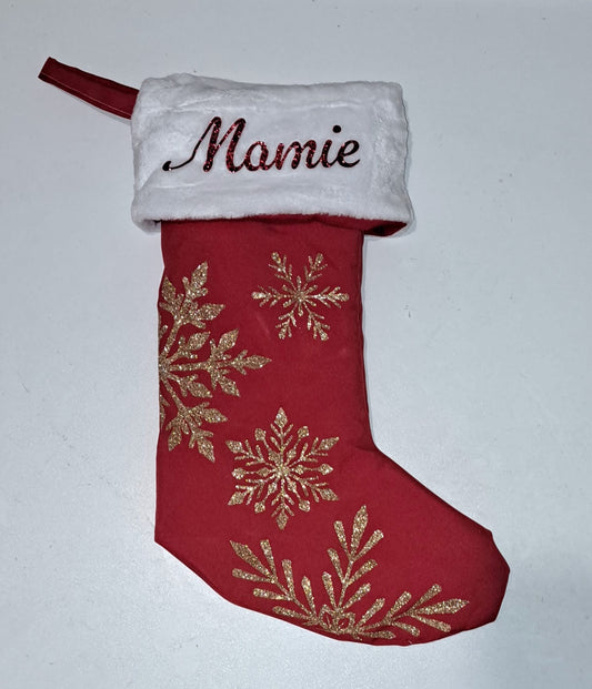 Botte de Noël flocons