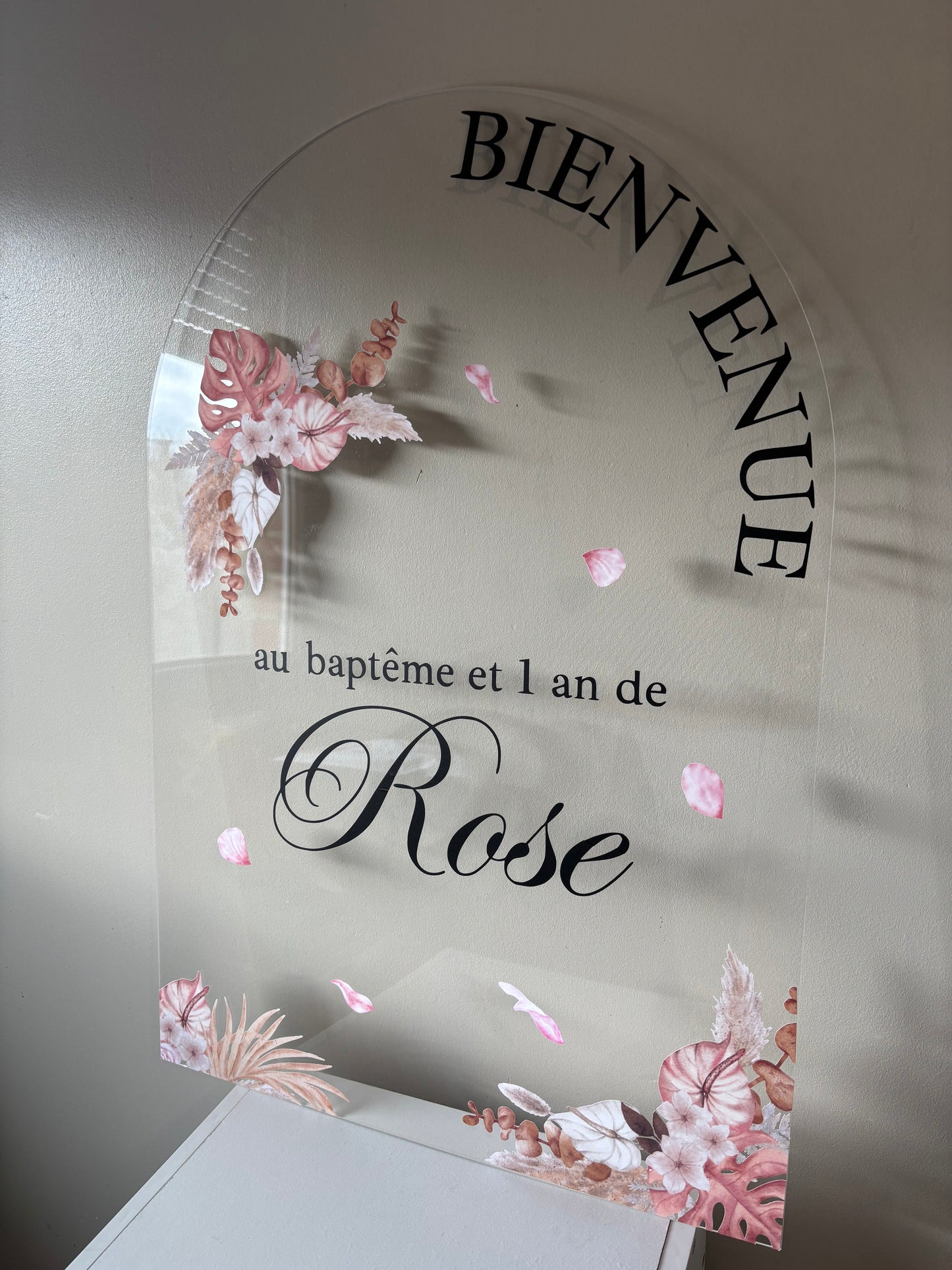 Panneau de Bienvenue forme arche