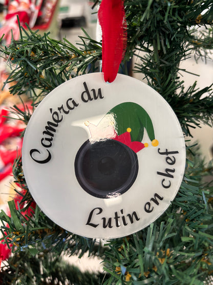 Boule de Noël caméra