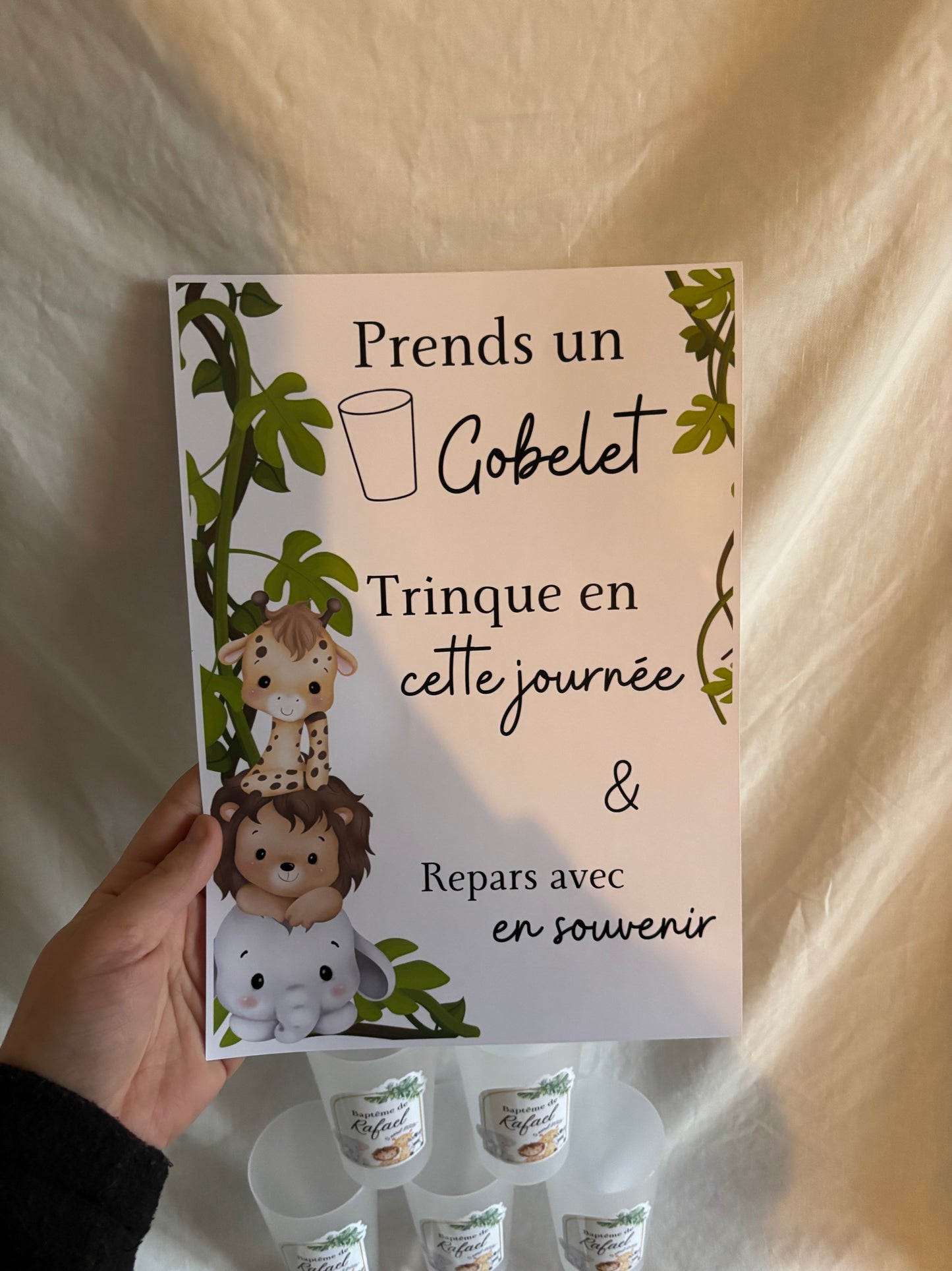 Affiche/plaque pour buffet A4