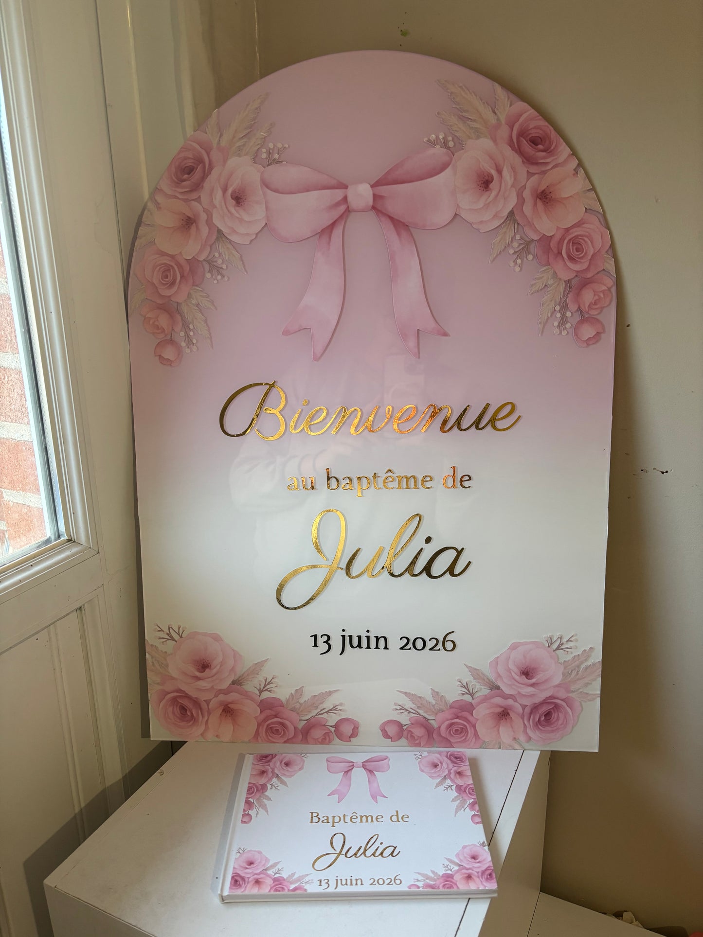 Panneau de Bienvenue forme arche