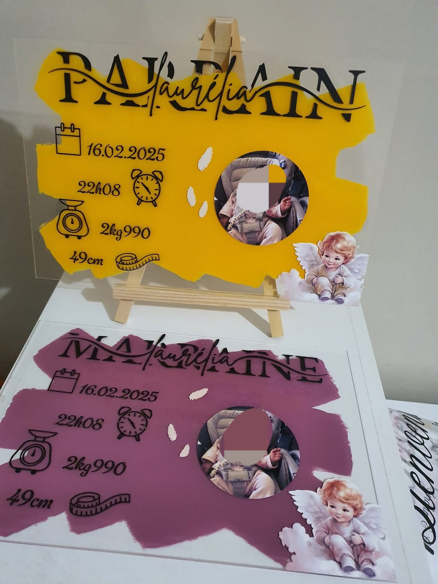 Plaque photo souvenirs