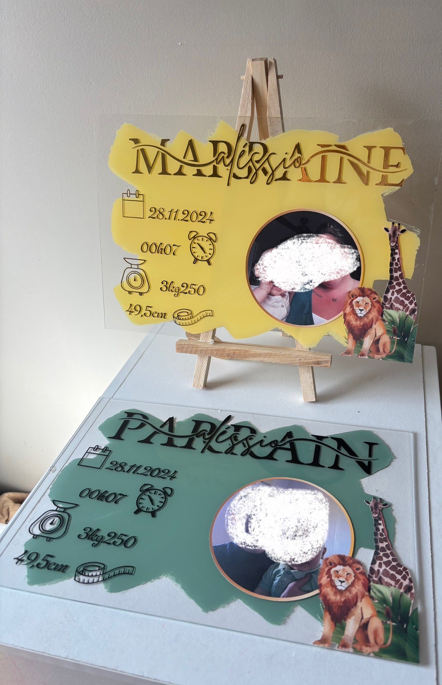 Plaque photo souvenirs