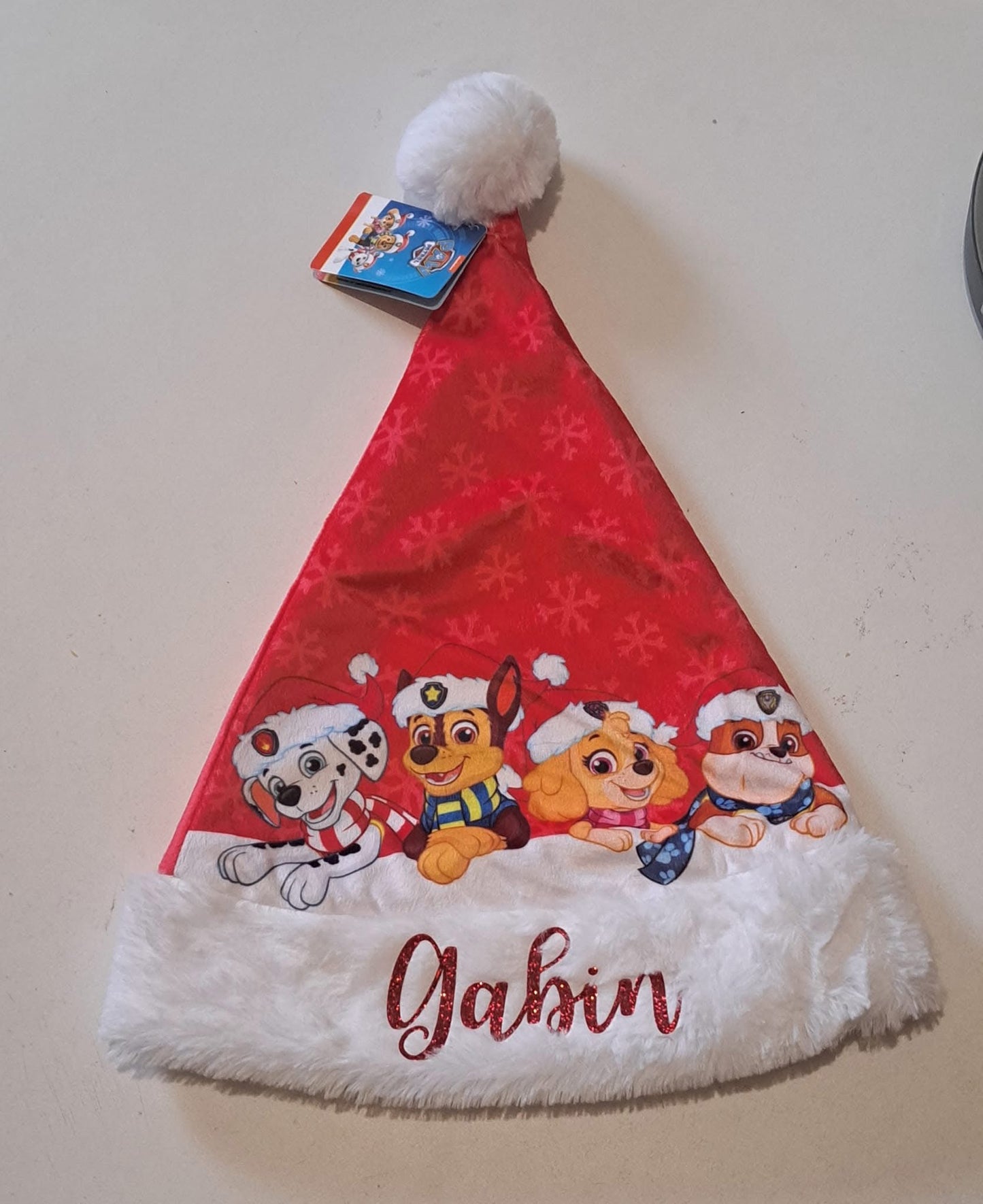 Personnalisation bonnet de Noël enfant