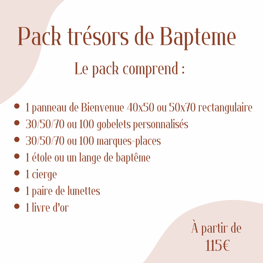 Pack Trésors de Baptême