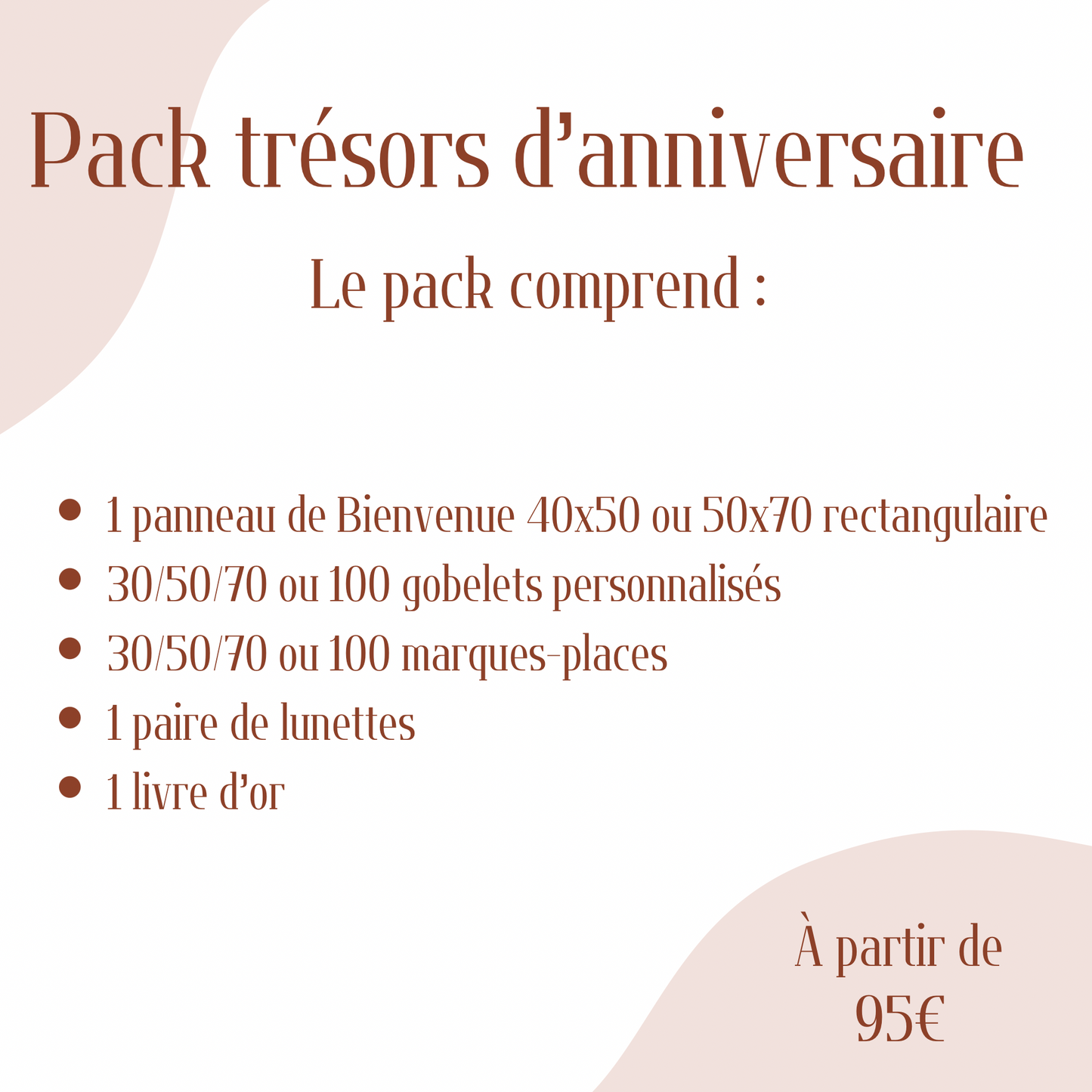 Pack trésors d’anniversaire