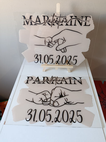 Plaque souvenirs