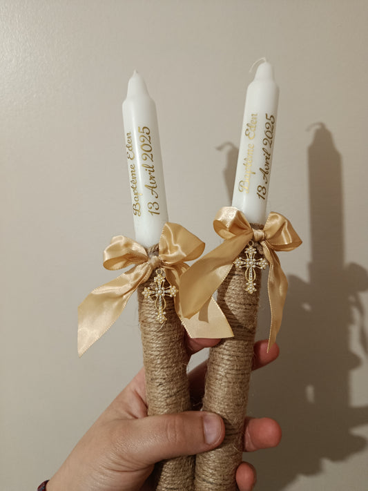 Cierge personnalisé