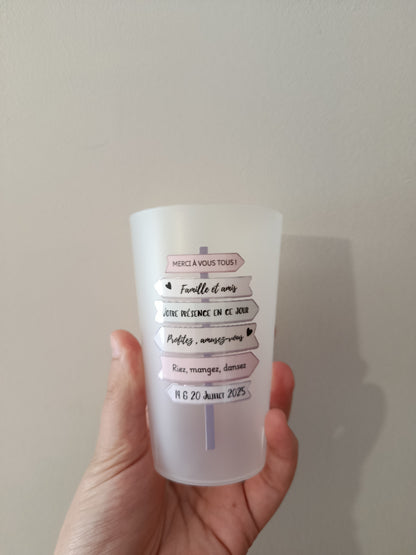 Gobelets personnalisés recto verso  25cl