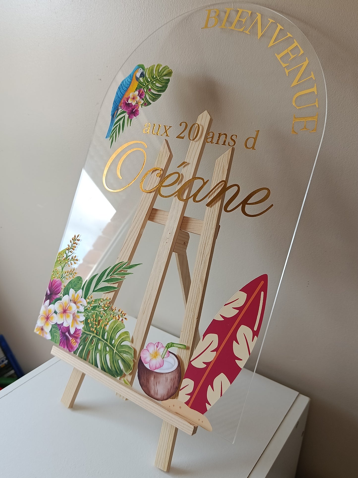 Panneau de Bienvenue forme arche