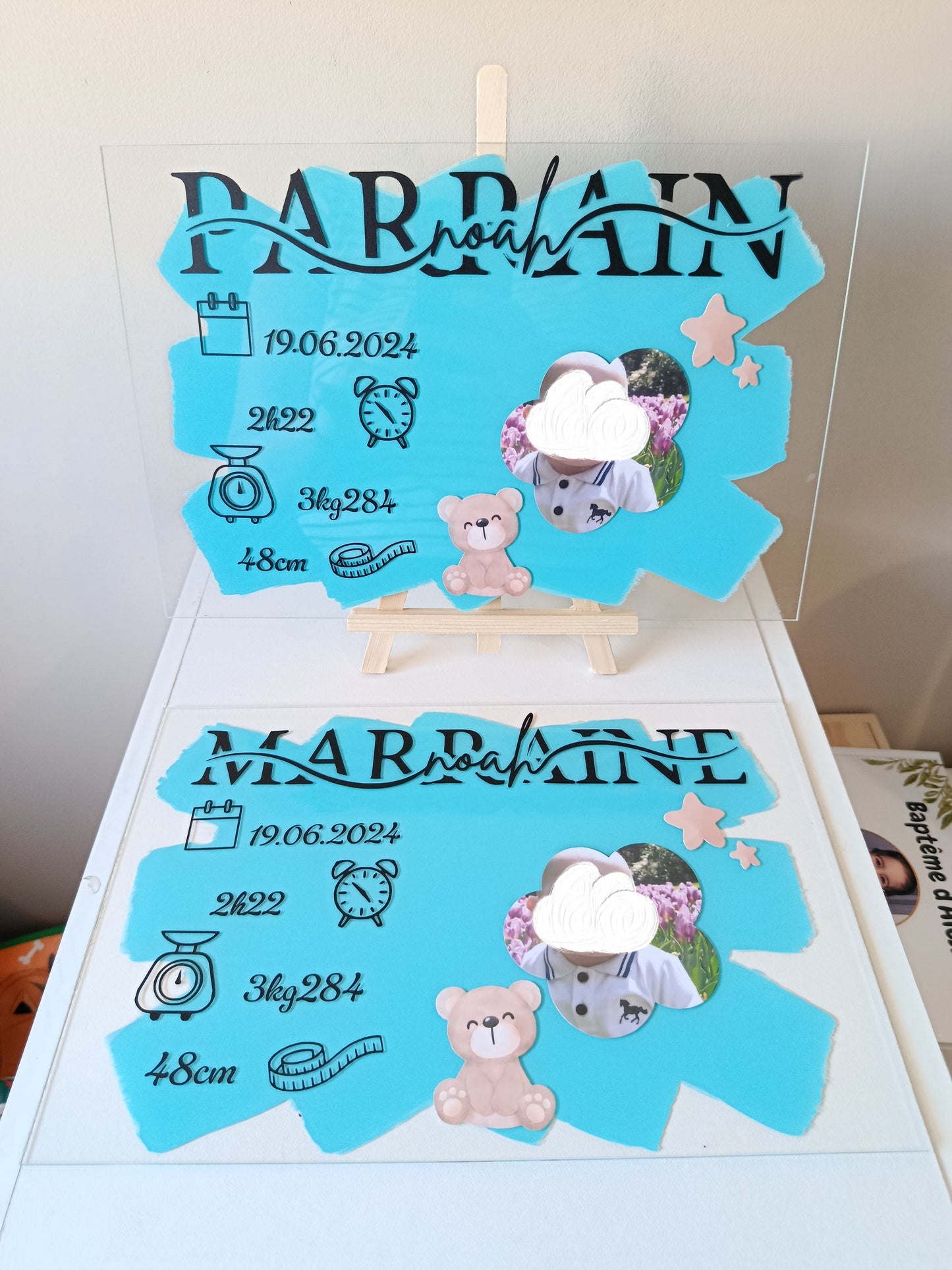 Plaque photo souvenirs